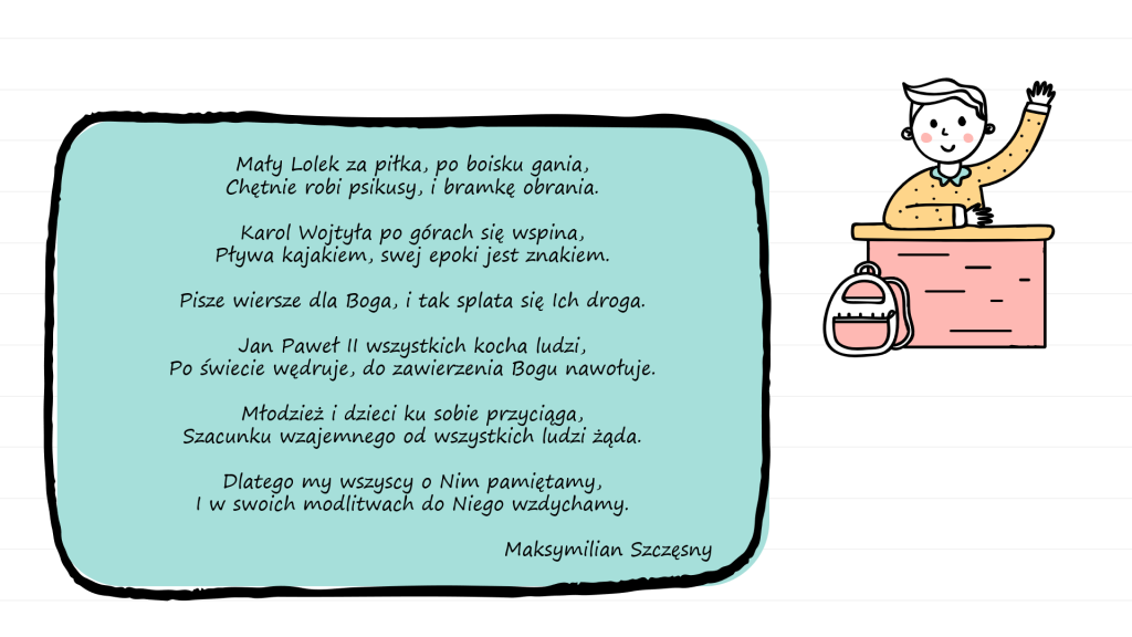 UCZNIOWIE KLASY IIIB PAPIEŻOWI