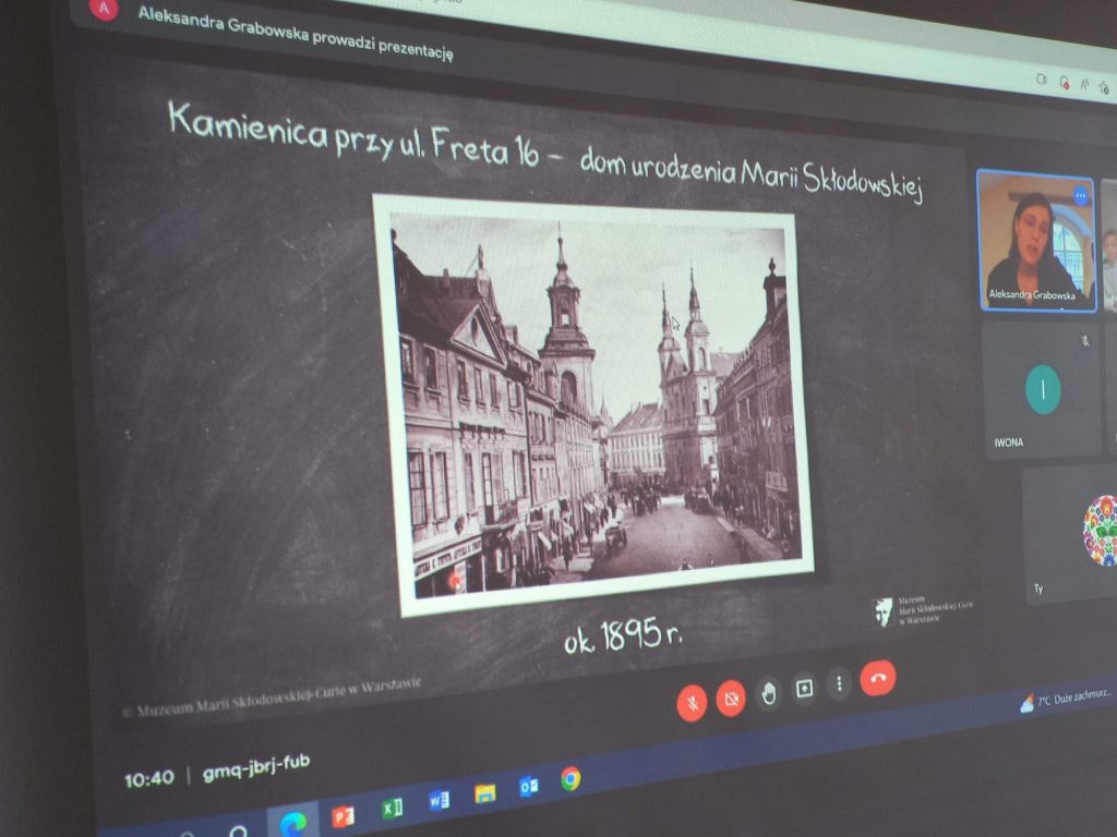 LEKCJA BIOGRAFICZNA O MARII SKŁODOWSKIEJ-CURIE