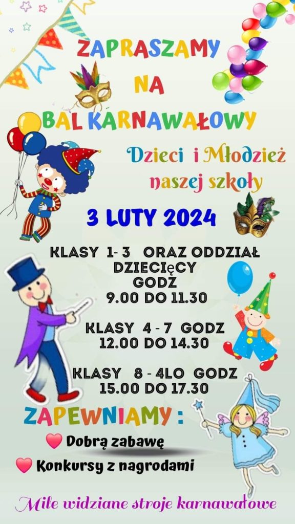 BAL KARNAWAŁOWY 3 LUTEGO