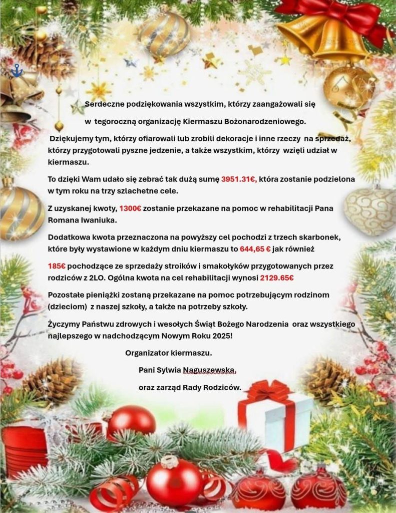 PODSUMOWANIE KIERMASZU