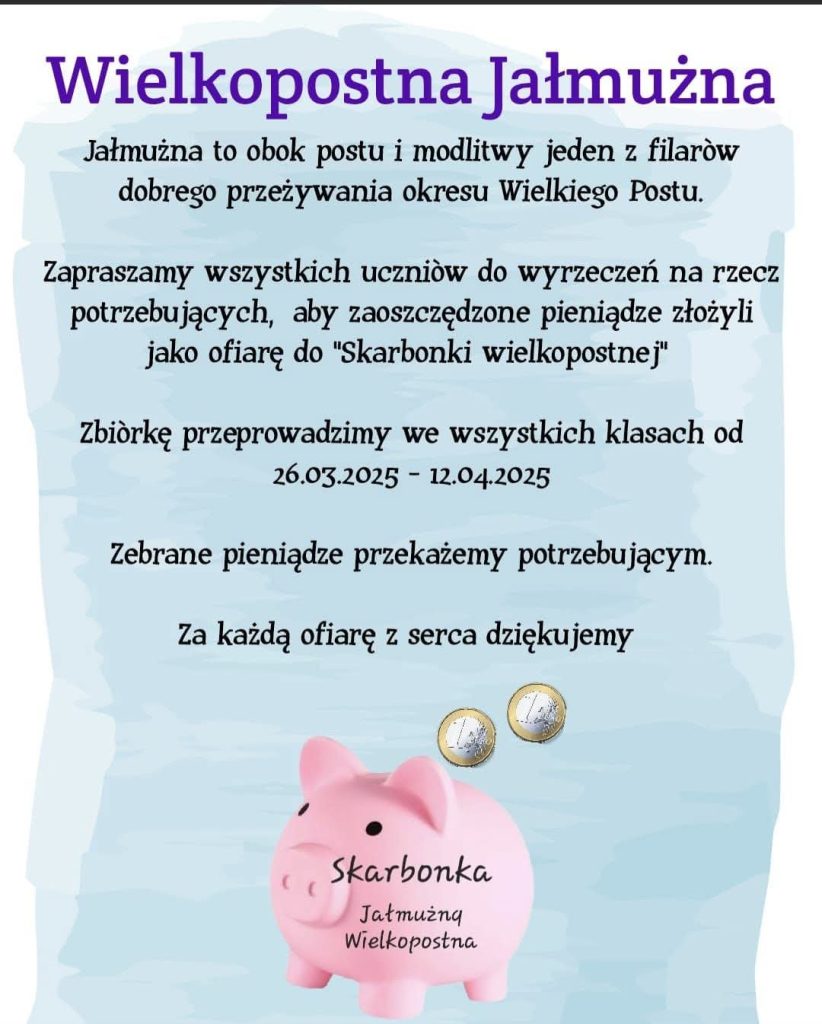 WIELKOPOSTNA JAŁMUŻNA 2025