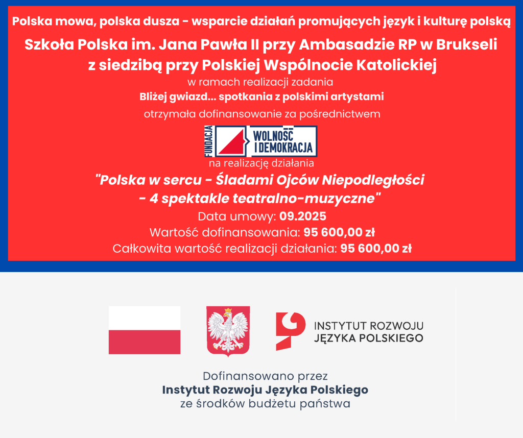 SPEKTAKL TEATRALNO-MUZYCZNY „POLSKA W SERCU – ŚLADAMI OJCÓW NIEPODLEGŁOŚCI” W TYGODNIU NIEPODLEGŁOŚCI