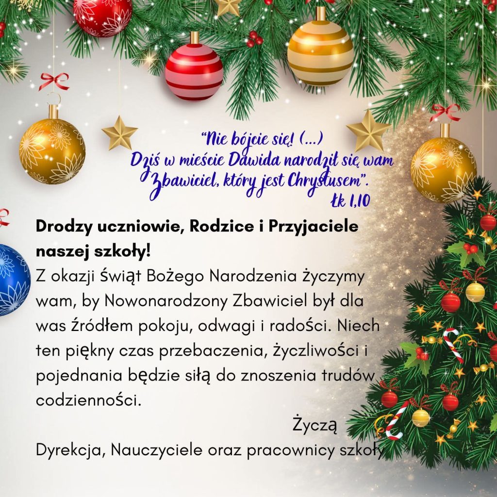 ŻYCZENIA ŚWIĄTECZNE