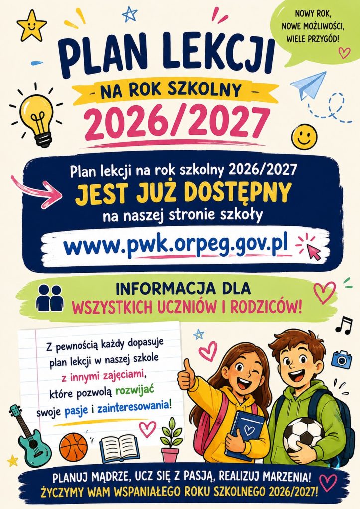 PLAN LEKCJI NA ROK SZOLNY 2026/2027