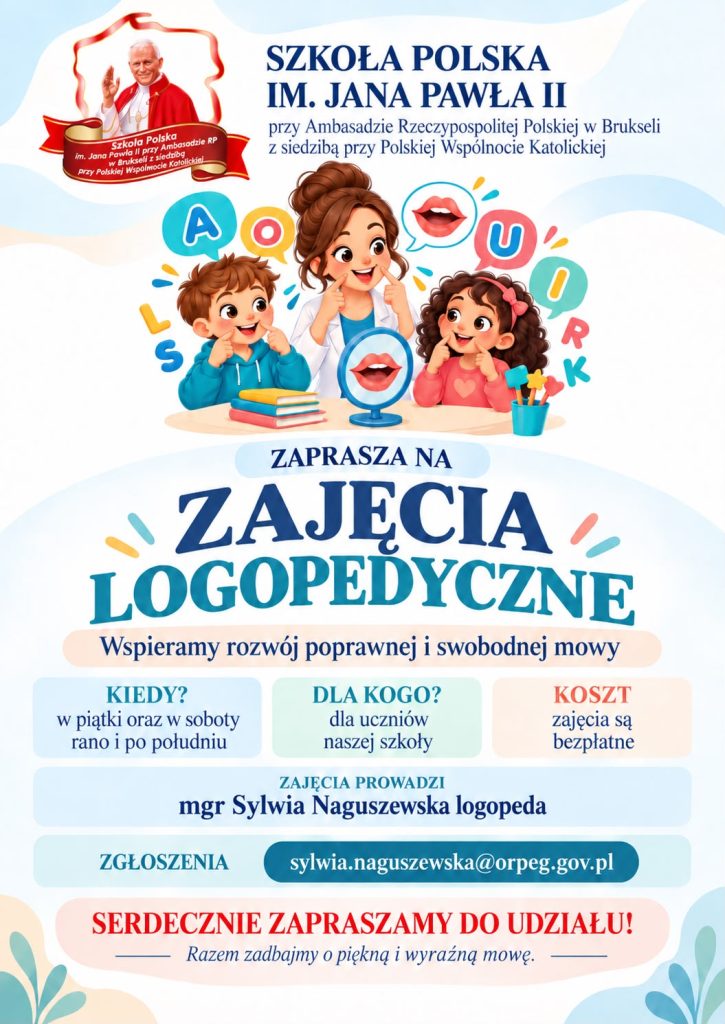KONSULACJE I ZAJĘCIA LOGOPEDYCZNE W NASZEJ SZKOLE